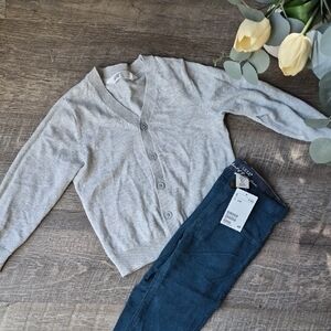 H&M Knit Cardigan Sweater Pants 2-4